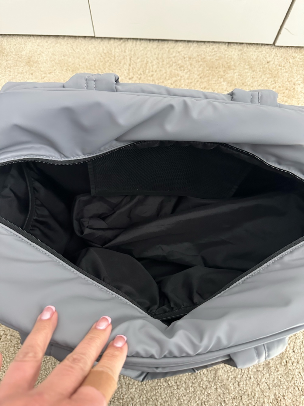 CALPAK Luka Duffel Travel Bag in Gray GUC Top Rated Travel Bag Retails $138 - Picture 11 of 15